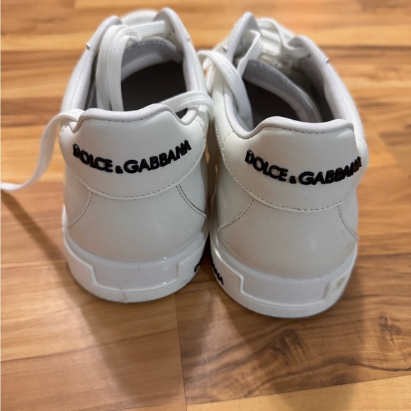 Dolce & Gabbana Calfskin White Sneakers - Picture 3 of 6